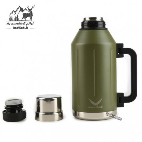فلاسک طبیعت گردی اسنوهاک 1.2 لیتری مدل KATA کد SN-6146 رنگ سبز