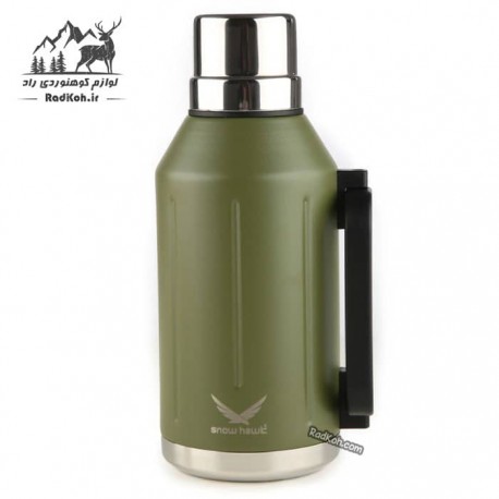 فلاسک کوهنوردی اسنوهاک 1.2 لیتری مدل KATA کد SN-6146 رنگ سبز