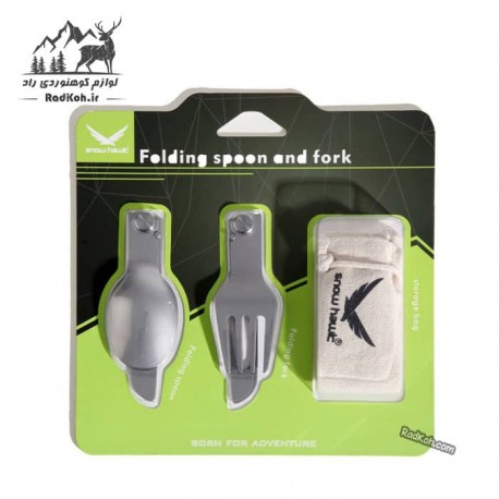 ست قاشق چنگال تاشو اسنوهاک کد SN-C6133 رنگ استیل