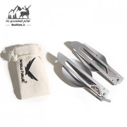 ست قاشق چنگال مسافرتی تاشو اسنوهاک کد SN-C6133 رنگ استیل