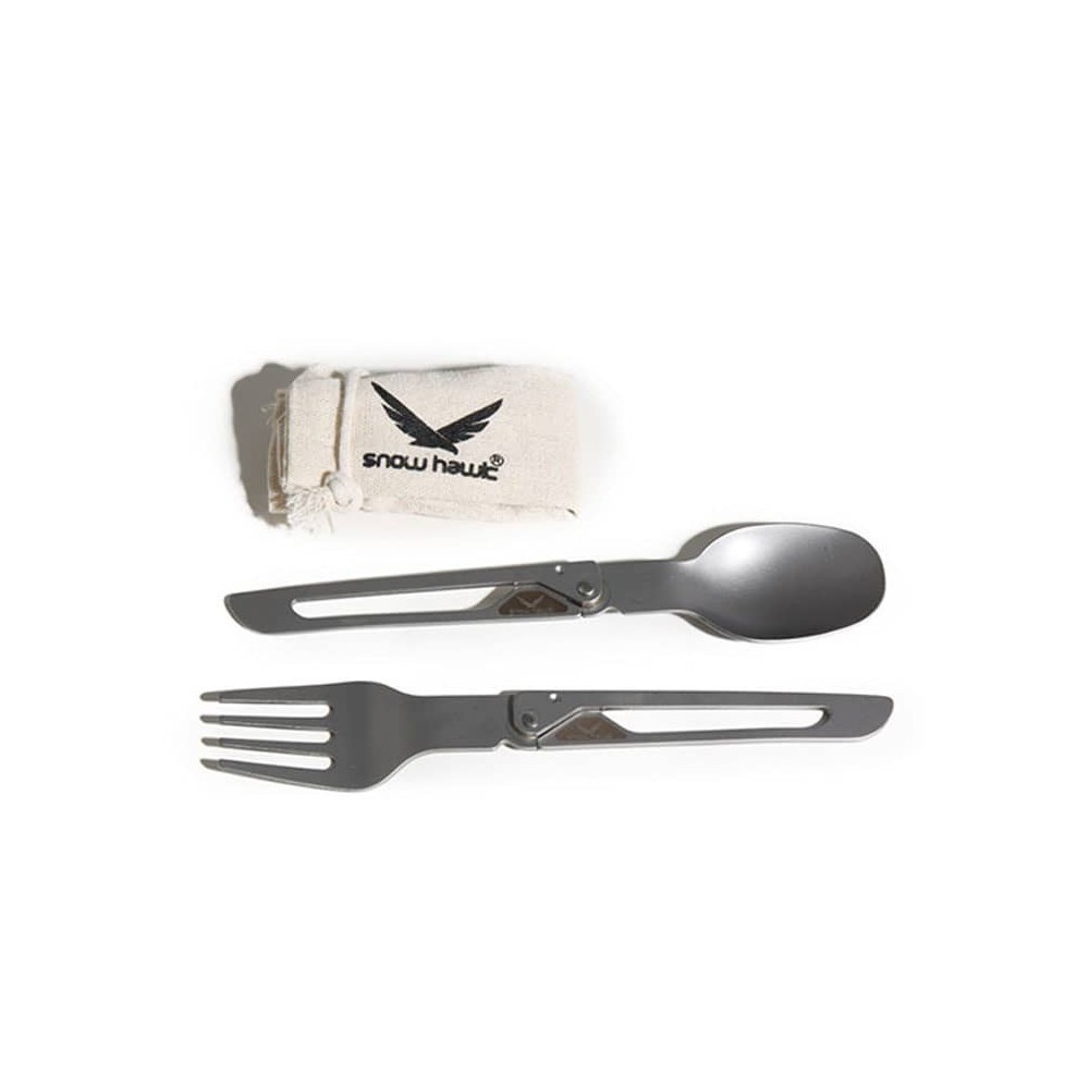 ست قاشق چنگال تاشو اسنوهاک کد SN-C6133 رنگ استیل