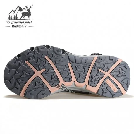 کفش صندل هامتو زنانه مدل 630101B-2 رنگ خاکستری تیره/صورتی