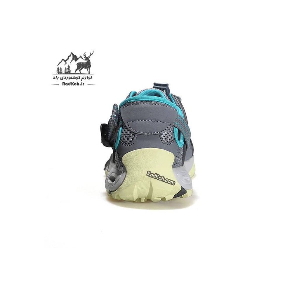کفش آبنوردی زنانه هامتو مدل 630101B-4 رنگ طوسی/سبز فسفری