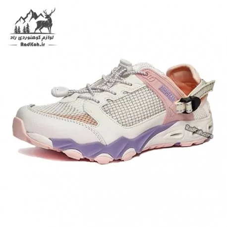 کفش تابستانه زنانه هامتو مدل 630101B-7 رنگ سفید/صورتی