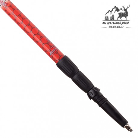 باتوم کوهنوردی پیچی اسنوهاک مدل 302 رنگ قرمز