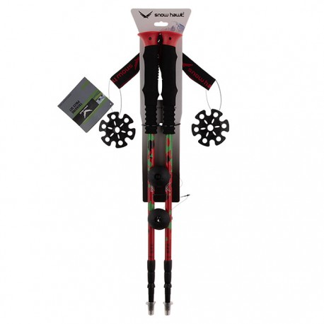 باتوم پیچی کوهنوردی اسنوهاک مدل 303 رنگ قرمز