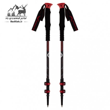 باتوم کوهنوردی کلیپسی اسنوهاک مدل 304 رنگ قرمز