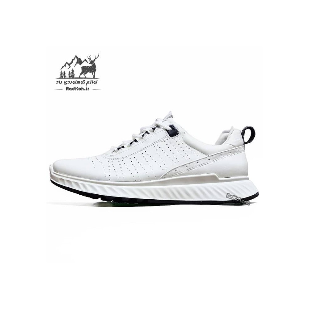 کفش پیاده روی چرم مردانه هامتو مدل 330973A-2 رنگ سفید