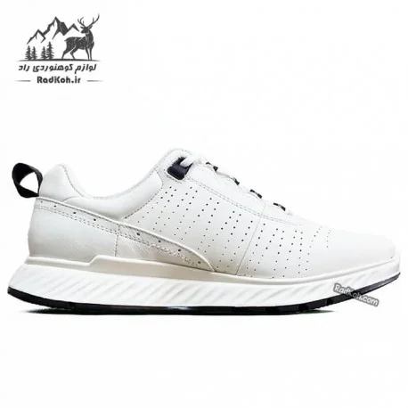 کفش رانینگ چرم زنانه هومتو مدل 330973B-2 رنگ سفید