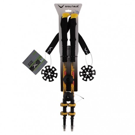 باتوم کلیپسی طبیعت گردی اسنوهاک مدل 305 رنگ زرد