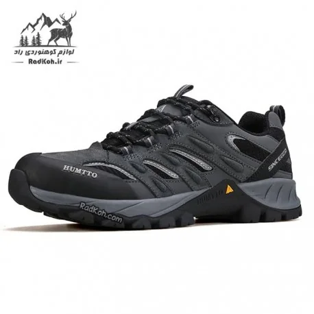 کفش پیاده روی مردانه هامتو مدل 150564A-1 رنگ خاکستری تیره