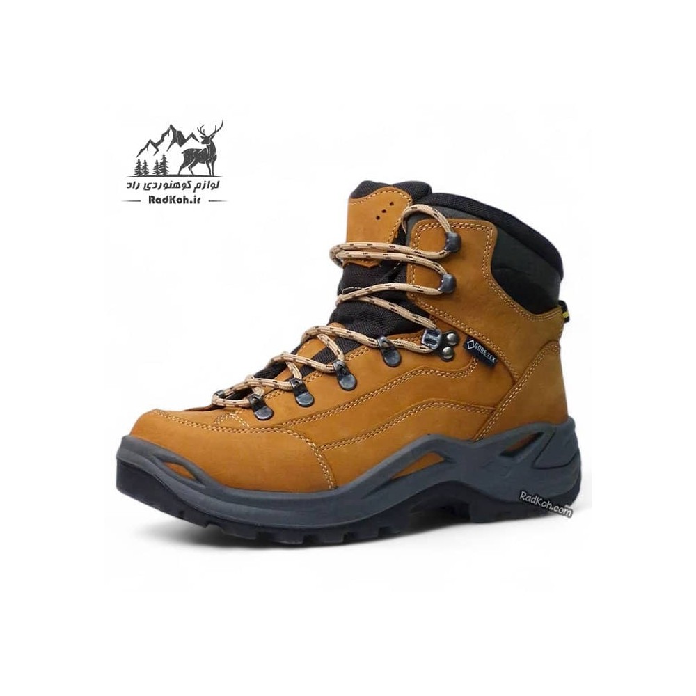 کفش کوهنوردی سبک مردانه مکوان مدل لوا رنگ خردلی