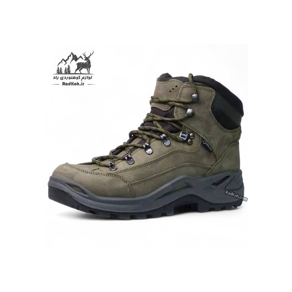 کفش طبیعت گردی مکوان مردانه مدل لوا رنگ سبز تیره