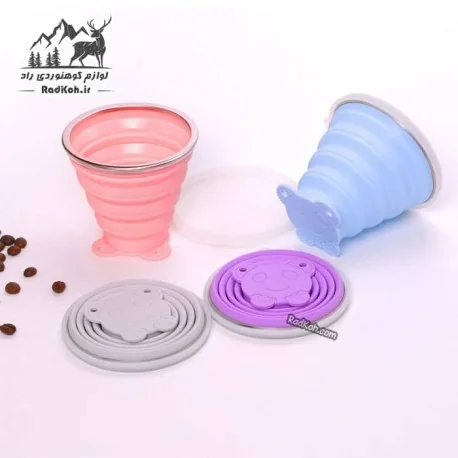 لیوان تاشو سیلیکونی 180 میلی لیتر بلک دیر