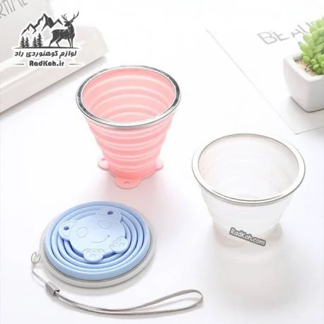 لیوان تاشو سیلیکونی 320 میلی لیتر بلک دیر