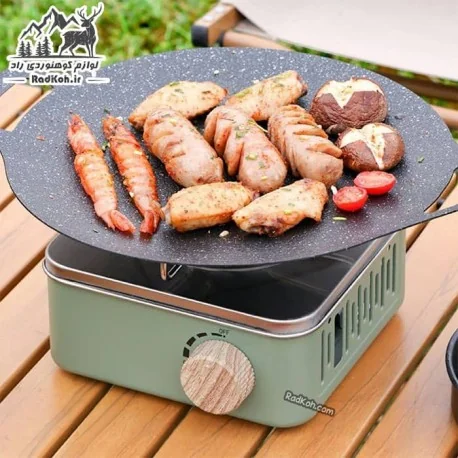 اجاق گاز مسافرتی تاشو مدل DKS1003 رنگ سبز