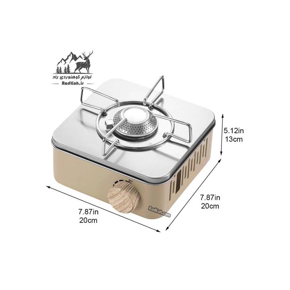 اجاق گاز پرتابل مدل DKS1003 رنگ خاکی