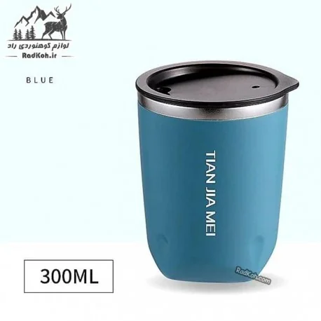 ماگ تیان جیا می 300 میلی لیتر مدل Office Cup 8928 رنگ سبزآبی
