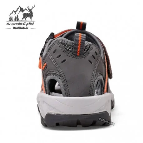 صندل طبیعت گردی مردانه هومتو مدل humtto 710091A-2 رنگ خاکستری تیره/نارنجی