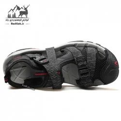 صندل طبیعت گردی مردانه هومتو مدل humtto 710091A-5 رنگ مشکی طرح دار/قرمز