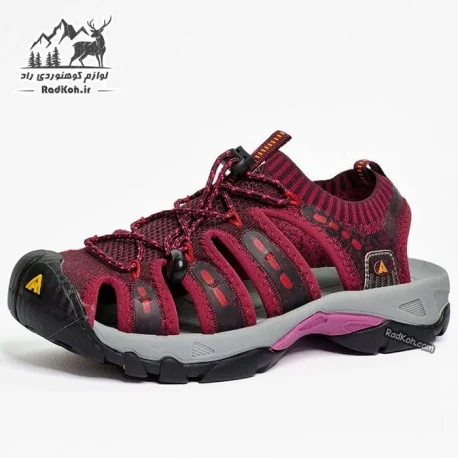 صندل پیاده روی زنانه هامتو مدل 710096B-4 رنگ زرشکی