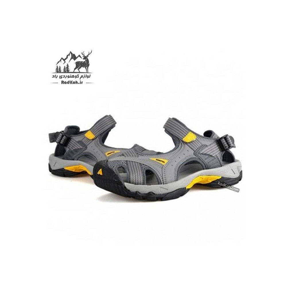 صندل کوهنوردی سبک مردانه هومتو مدل humtto 9601-2 رنگ خاکستری روشن
