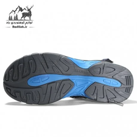 صندل مردانه مدل 9601-6 رنگ سرمه ای/مشکی