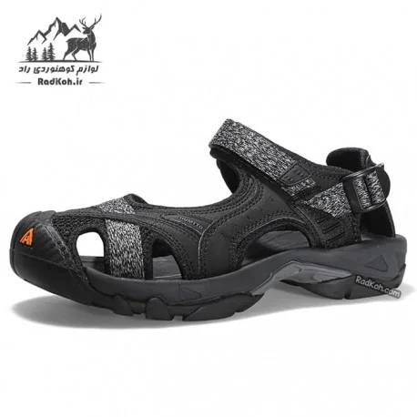 صندل جلو بسته مردانه هامتو مدل 9601-7 رنگ مشکی