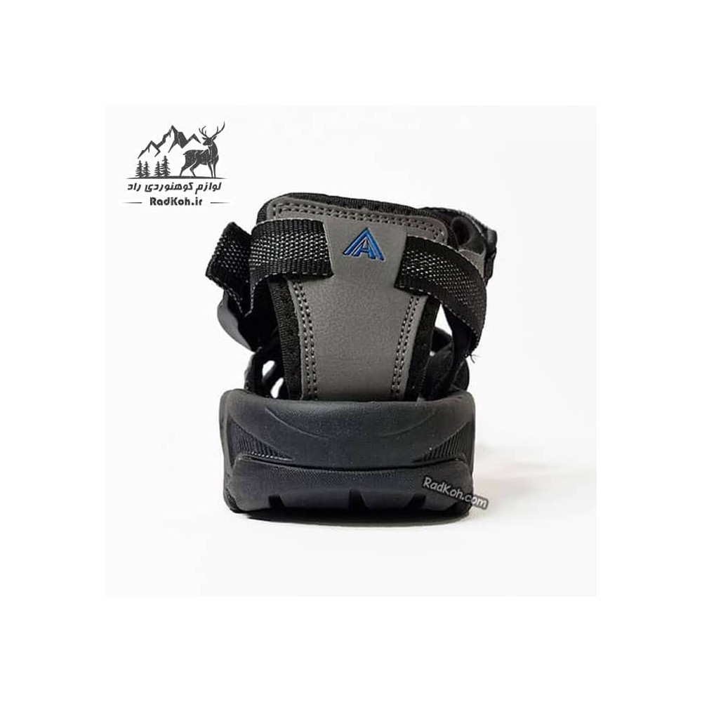 صندل طبیعت گردی جلو بسته مردانه هامتو مدل humtto 9601-10 رنگ مشکی/خاکستری تیره