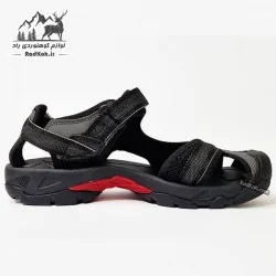 صندل کوهنوردی جلو بسته مردانه هامتو مدل 9601-10 رنگ مشکی/خاکستری تیره