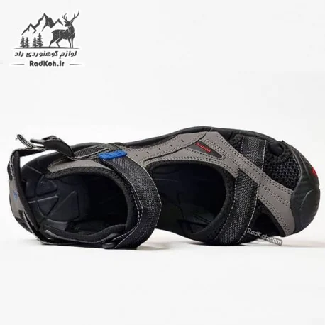 صندل جلو بسته مردانه هومتو مدل humtto 9601-10 رنگ مشکی/خاکستری تیره