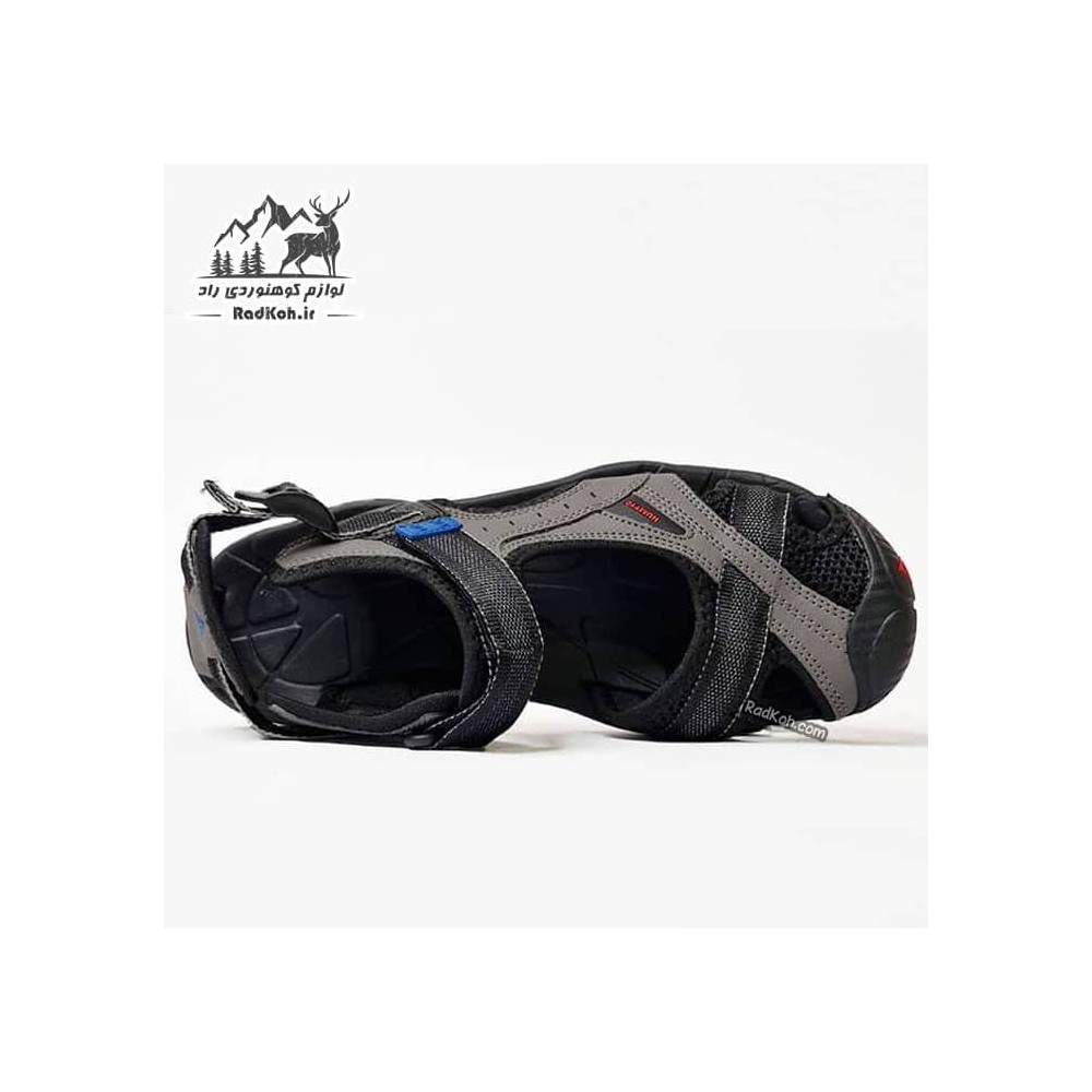 صندل جلو بسته مردانه هومتو مدل humtto 9601-10 رنگ مشکی/خاکستری تیره