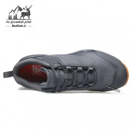 کفش طبیعت گردی مردانه هامتو مدل 120488A-2 رنگ خاکستری/نارنجی