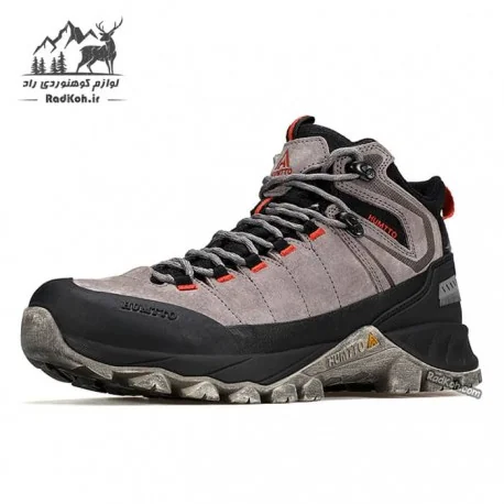 کفش ترکینگ مردانه هامتو مدل humtto 250486A-1 رنگ طوسی روشن