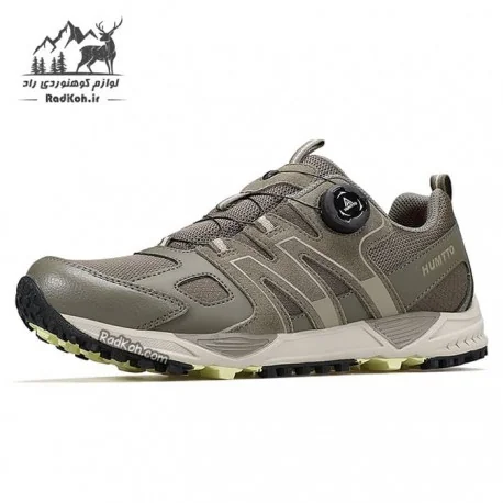 کفش مردانه هامتو مدل 350311A-3 بند دیسکی رنگ سبز زیتونی