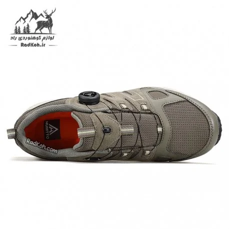 کفش رانینگ هامتو مردانه مدل 350311A-3 بند دیسکی رنگ سبز زیتونی