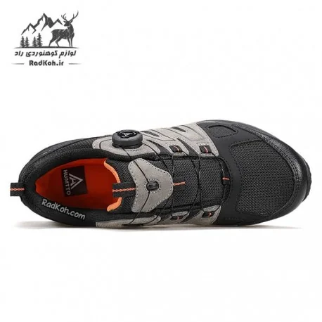 کفش هومتو مردانه مدل 350311A-4 بند دیسکی رنگ مشکی/طوسی