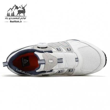 کفش مردانه هومتو مدل humtto 350311A-5 بند دیسکی رنگ سفید/سرمه ای