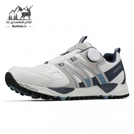 کفش هامتو مردانه مدل 350311A-5 بند دیسکی رنگ سفید/سرمه ای