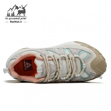 کفش طبیعت گردی هامتو مدل 350584B-4 رنگ کرم(بژ)/سبز