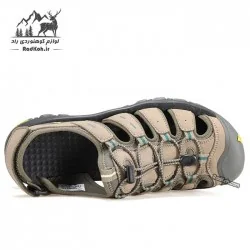صندل جلو بسته مردانه همتو مدل humtto 750064A-3 رنگ خاکی
