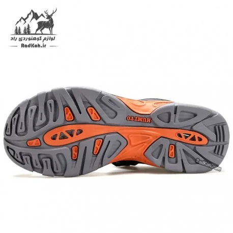 صندل هامتو مردانه مدل 740093A-3 رنگ مشکی/نارنجی