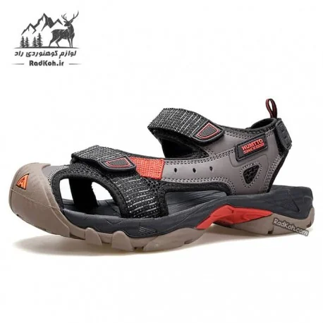 صندل طبیعت گردی جلو بسته مردانه هامتو مدل 740093A-4 رنگ مشکی/قهوه ای