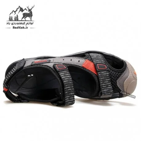 صندل مردانه هامتو مدل 740093A-4 رنگ مشکی/قهوه ای