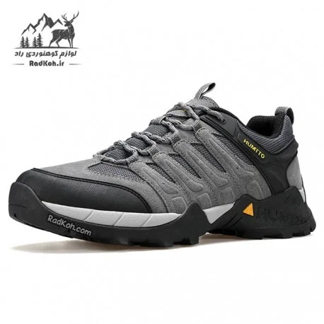 کفش پیاده روی مردانه هامتو مدل 150156A-2 رنگ خاکستری تیره