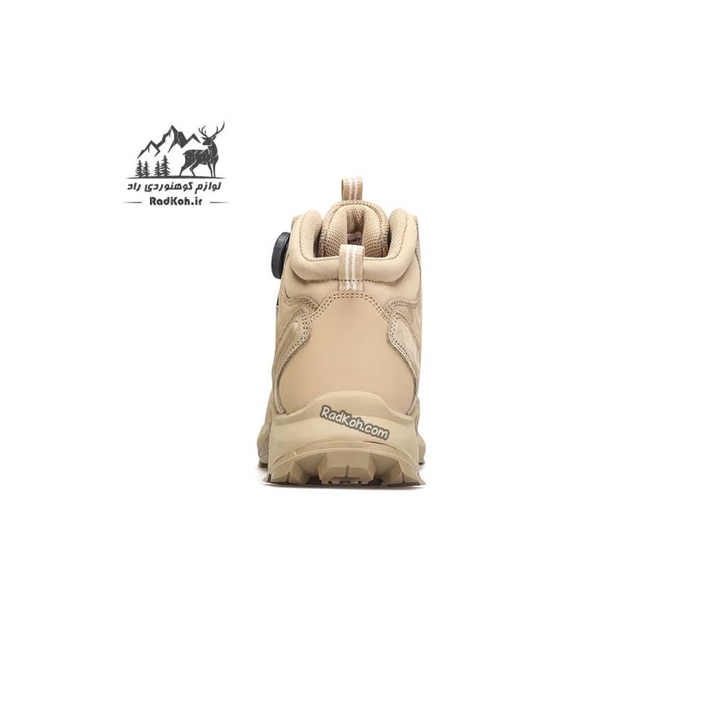 کفش هامتو مدل 240351A-4 بند دیسکی رنگ خاکی روشن