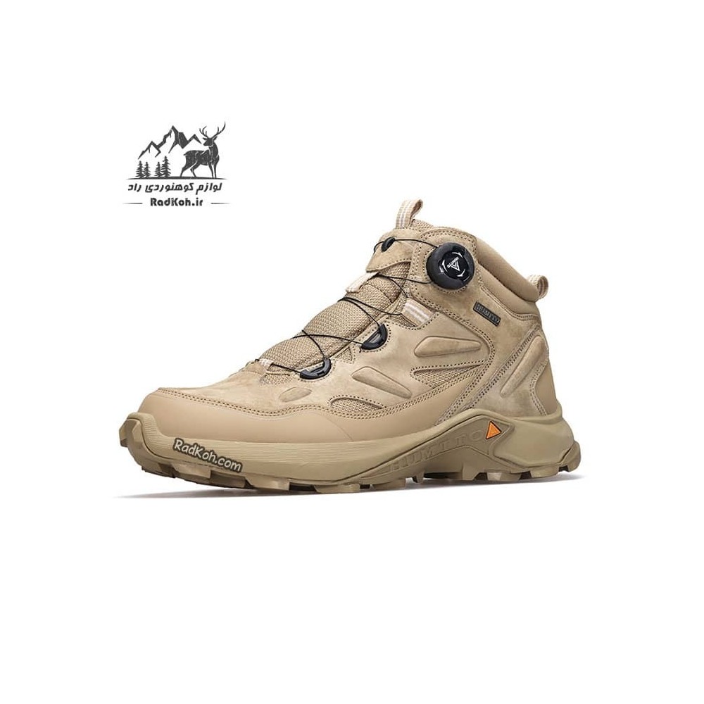 کفش هامتو مردانه مدل 240351A-4 بند دیسکی رنگ خاکی روشن