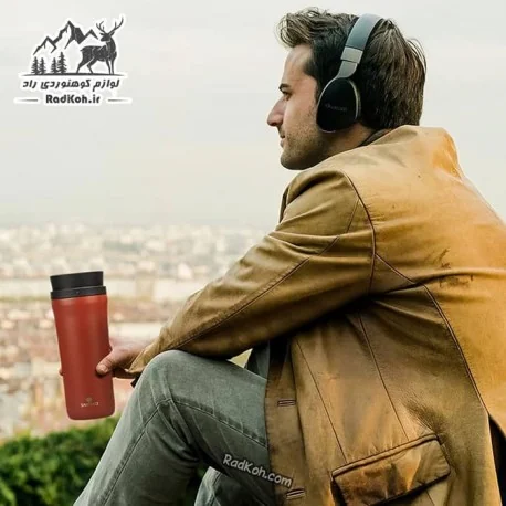 ماگ سانتکو حجم 480 میلی لیتر مدل ODDA رنگ زرشکی