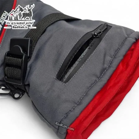 دستکش زنانه Golov.ejoy کد SK03 رنگ خاکستری/قرمز