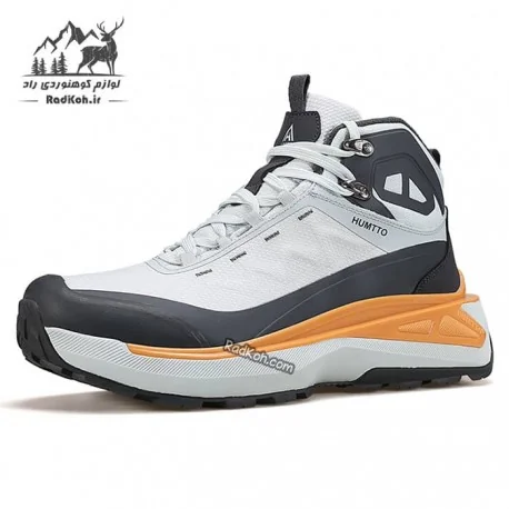 کفش طبیعت گردی مردانه هامتو مدل 250697A-3 رنگ طوسی/سفید